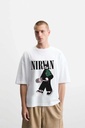 Nirvan White Oversized T-Shirt